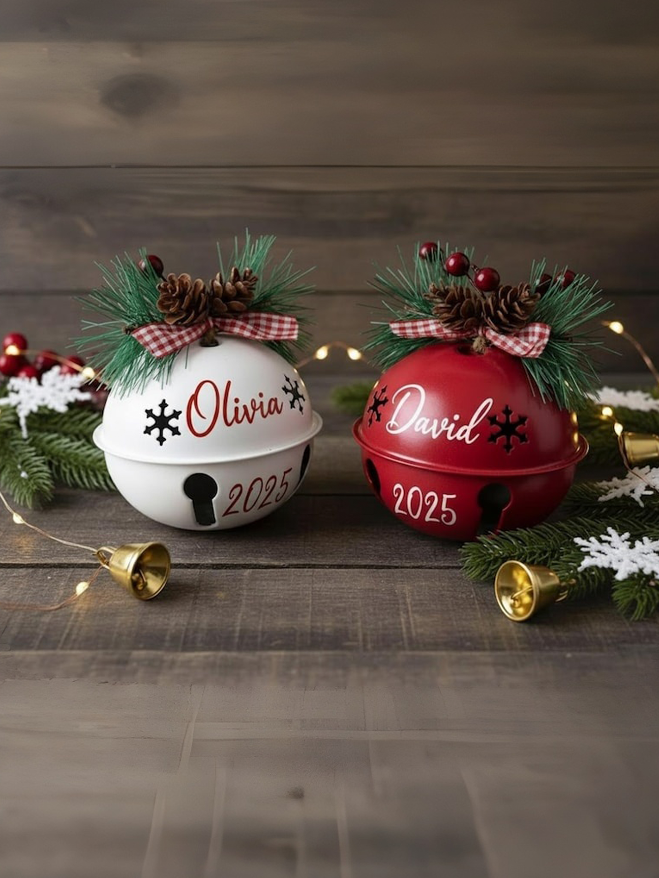 2025 Personalized Christmas Bell Ornament